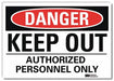 Danger Sign 10inx14in Reflctv Sheeting