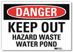 Danger Sign 5 in x 7 in Rflct Sheeting