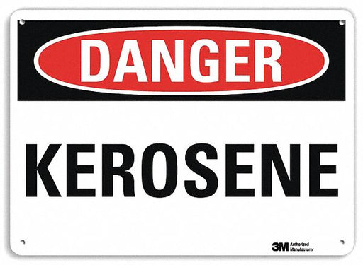 Danger Sign 7 in x 10 in Plastic