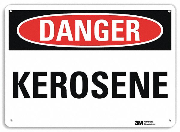 Danger Sign 7 in x 10 in Plastic