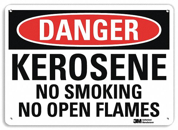 Danger Sign 10 in x 14 in Plastic
