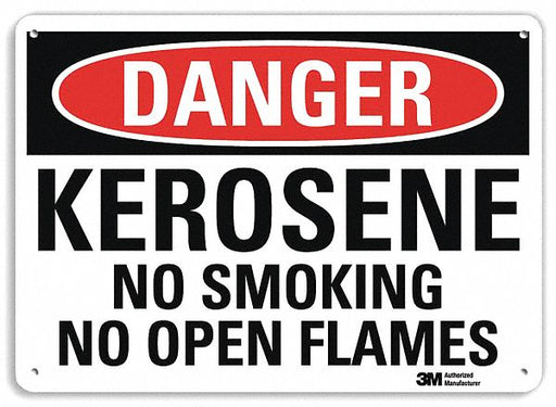 Danger Sign 7 in x 10 in Plastic