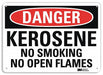 Danger Sign 7 in x 10 in Aluminum