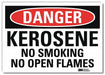 Danger Sign 7 in x 10 in Rflct Sheeting