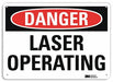 Danger Sign 7 in x 10 in Aluminum