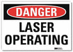 Danger Sign 10 in x 14 in Rflct Sheeting