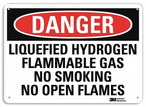 Danger Sign 7 in x 10 in Aluminum