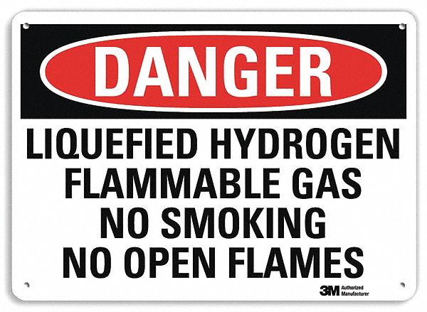 Danger Sign 7 in x 10 in Aluminum