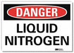 Danger Sign 10 in x 14 in Rflct Sheeting