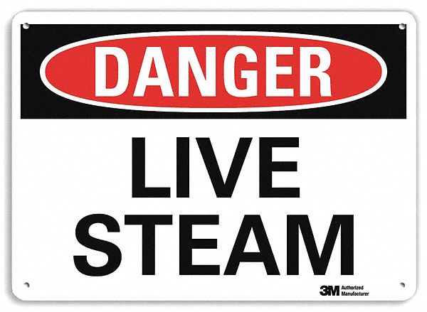Danger Sign 10 inx14 in Aluminum