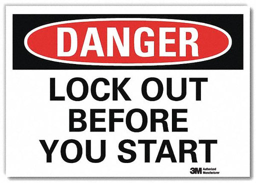 Danger Sign 5inx7in Reflective Sheeting