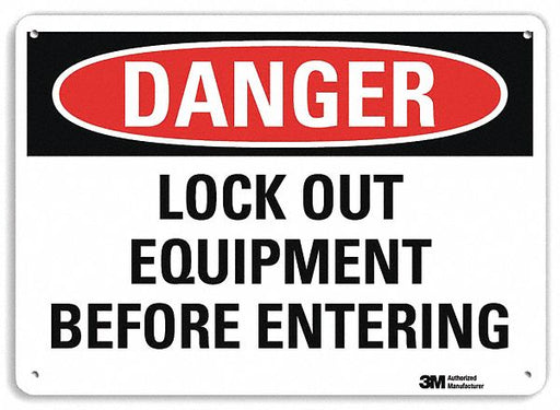 Danger Sign 7 inx10 in Plastic