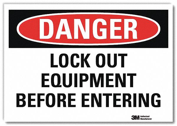 Danger Sign 10inx14in Reflctv Sheeting