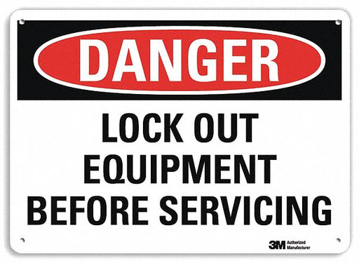 Danger Sign 7 inx10 in Plastic