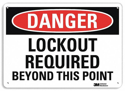 Danger Sign 7 inx10 in Plastic