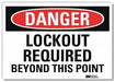 Danger Sign 5inx7in Reflective Sheeting