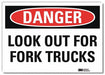Danger Sign 10 in x 14 in Rflct Sheeting