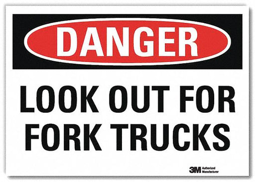 Danger Sign 10 in x 14 in Rflct Sheeting