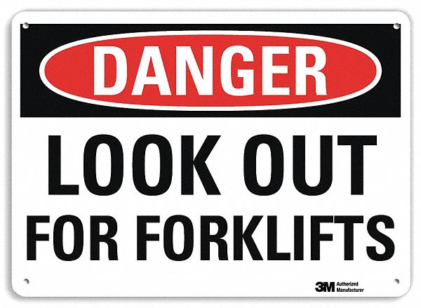 Danger Sign 7 inx10 in Plastic