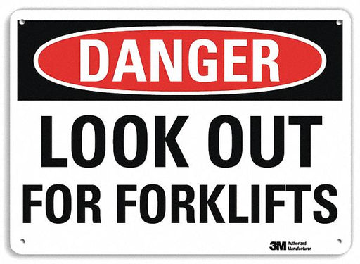 Danger Sign 10 in x 14 in Plastic