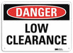 Danger Sign 7 in x 10 in Aluminum