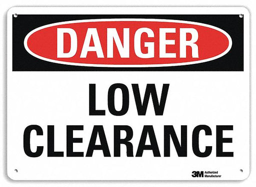 Danger Sign 7 inx10 in Plastic