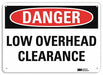 Danger Sign 10 in x 14 in Aluminum