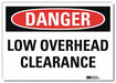 Danger Sign 5inx7in Reflective Sheeting