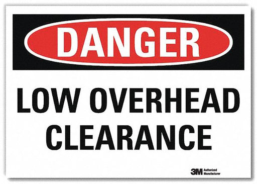 Danger Sign 5inx7in Reflective Sheeting