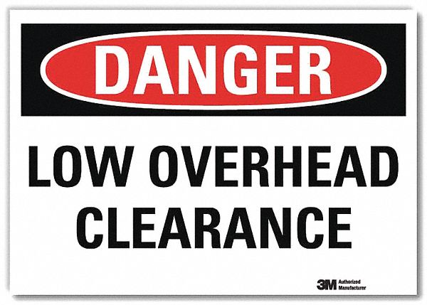 Danger Sign 5inx7in Reflective Sheeting