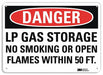 Danger Sign 10 inx14 in Aluminum