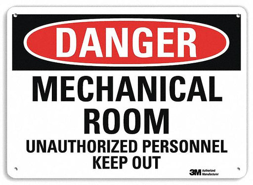 Danger Sign 7 inx10 in Plastic