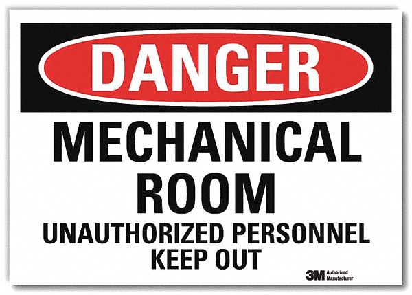 Danger Sign 10inx14in Reflctv Sheeting