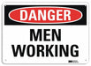 Danger Sign 10 in x 14 in Aluminum