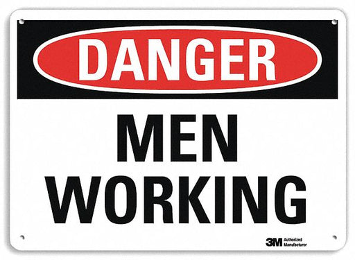 Danger Sign 10 in x 14 in Aluminum