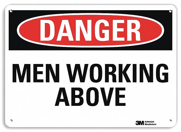 Danger Sign 7 inx10 in Plastic