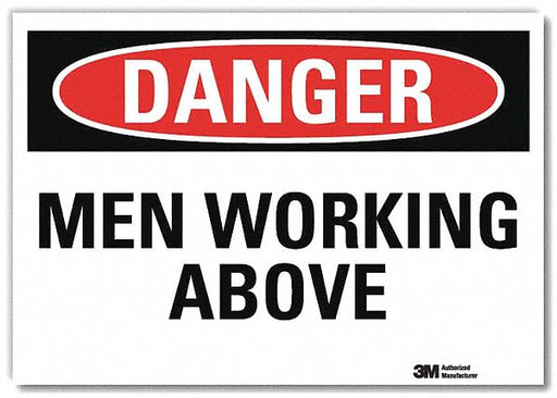 Danger Sign 5 in x 7 in Rflct Sheeting