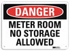 Danger Sign 7 in x 10 in Aluminum