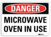 Danger Sign 7 in x 14 in Aluminum