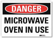 Danger Sign 7 in x 10 in Rflct Sheeting