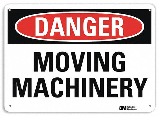 Danger Sign 7 inx10 in Plastic