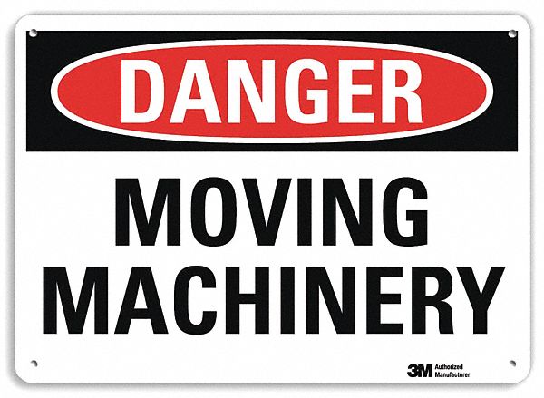 Danger Sign 7 inx10 in Plastic