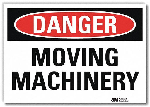 Danger Sign 10 in x 14 in Rflct Sheeting