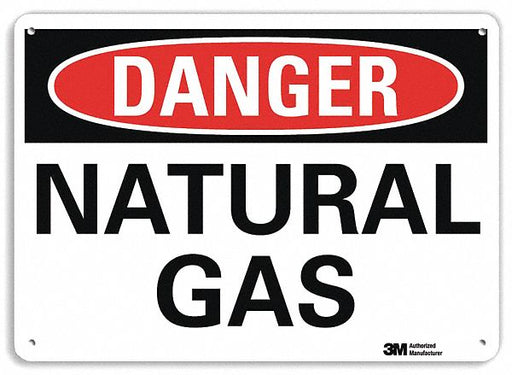Danger Sign 7 in x 10 in Aluminum