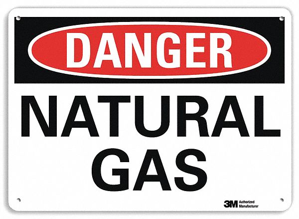 Danger Sign 7 in x 10 in Aluminum