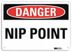 Danger Sign 7 inx10 in Plastic