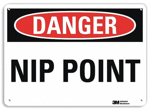 Danger Sign 7 inx10 in Plastic