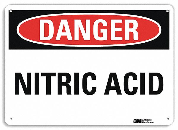 Danger Sign 10 inx14 in Plastic