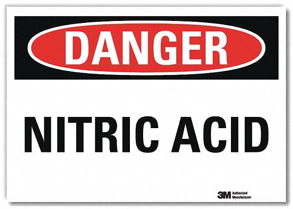Danger Sign 5 in x 7 in Rflct Sheeting