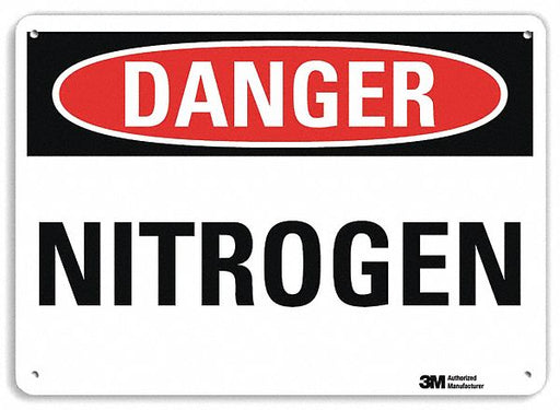 Danger Sign 10 inx14 in Plastic